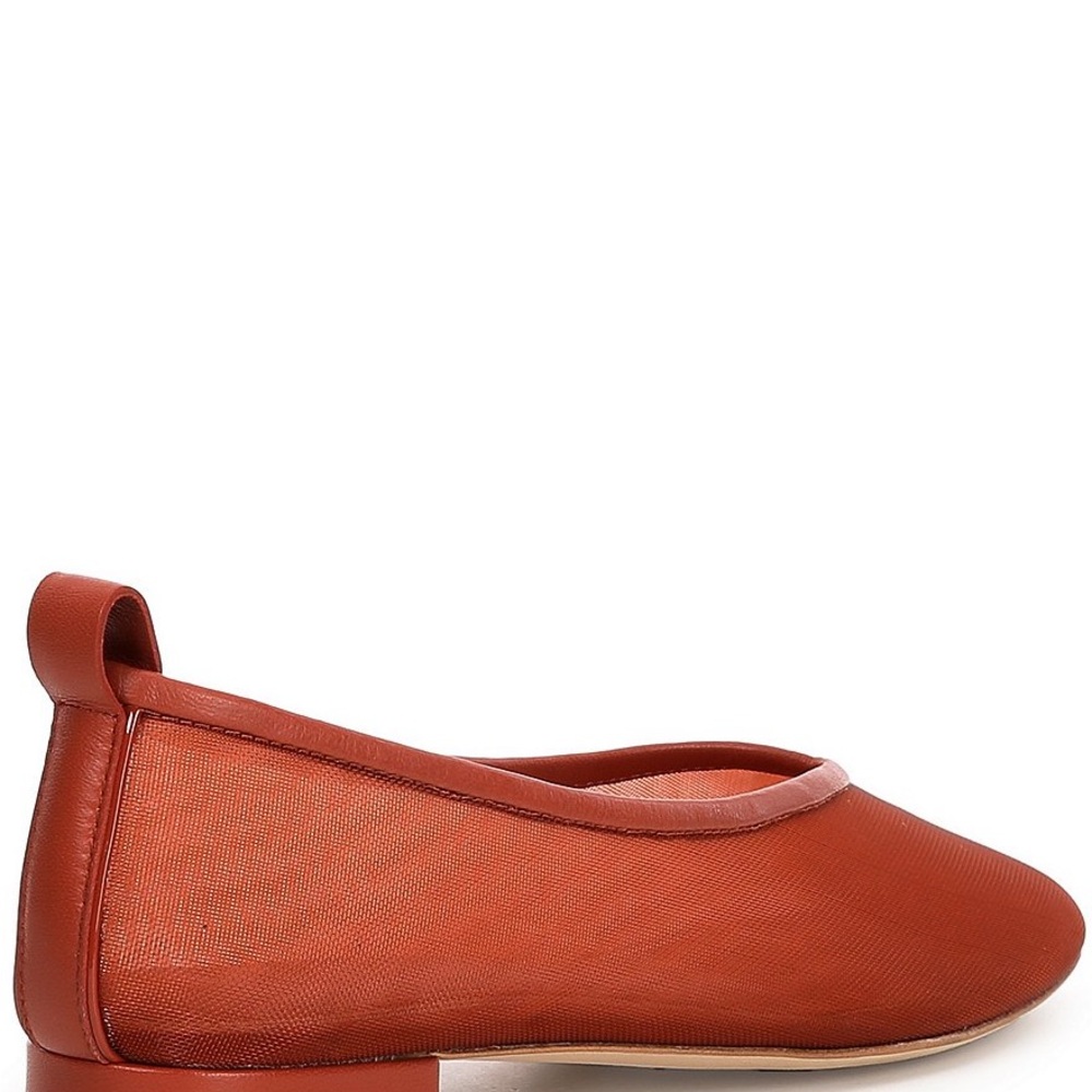 Deltan Maeve Mesh Ballerina Dress Flats Size 11M Color: Baked Clay - Picture 2 of 5